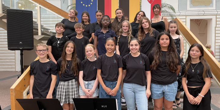 Auftritt beim offiziellen Schulchortage-Empfang